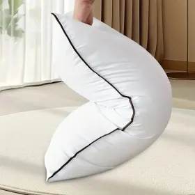 2 Pieces Bed Pillows Grey-KING