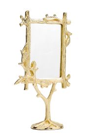 Gold Branch Design Table Mirror