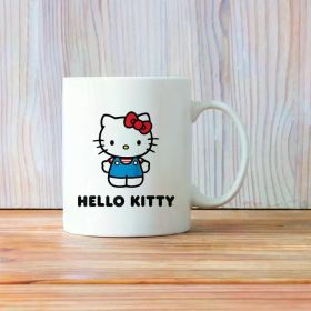 For Hello Kitty Character Front and Back Raglan Baseball Sanrio Coffee Mug, Teacup Drinking Cup
